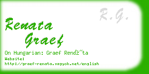 renata graef business card